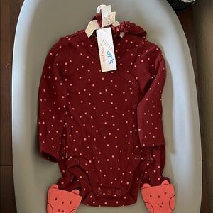 Carter's Red Polka Dot Baby Set